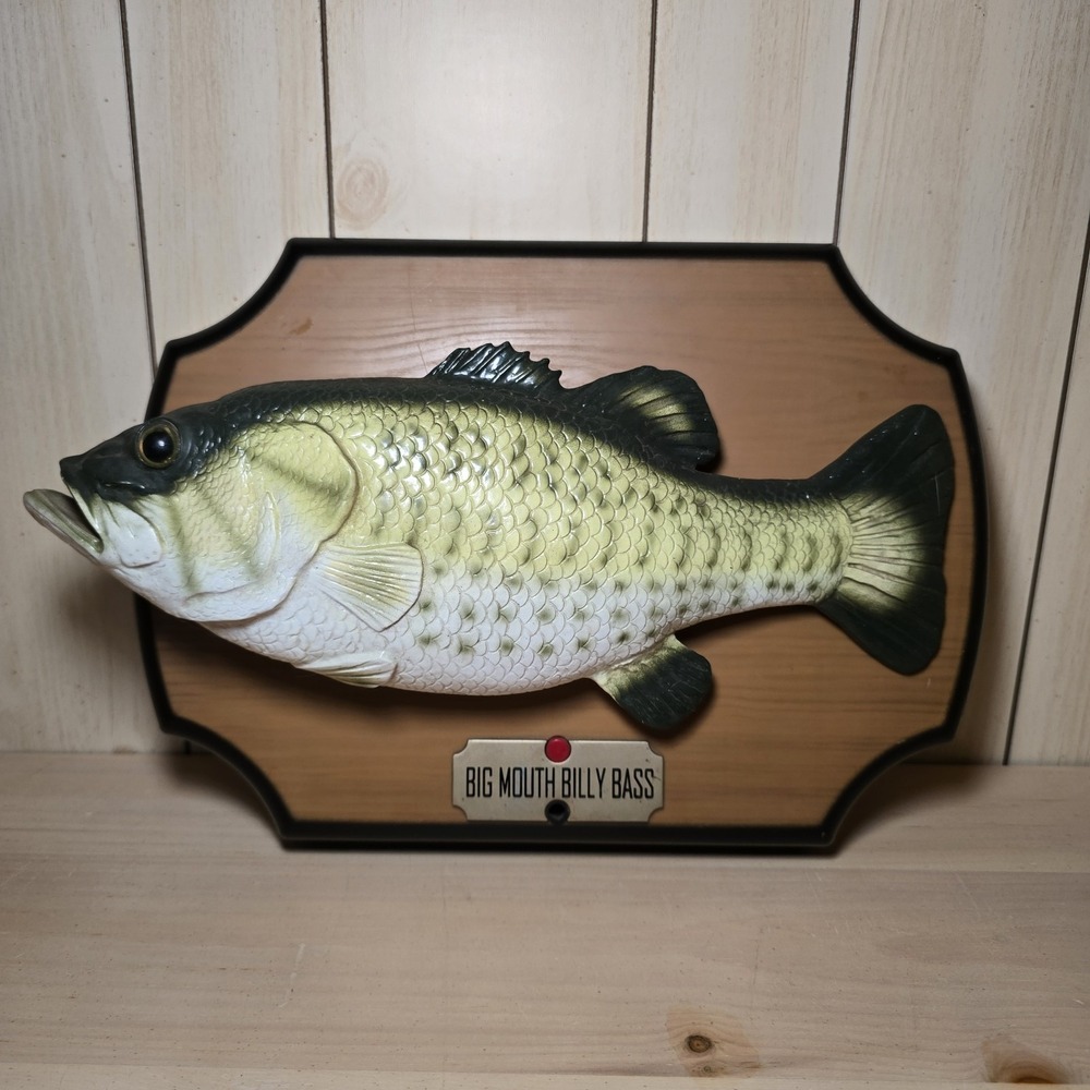 Vtg Gemmy 1999 Big Mouth Billy Bass Singing Talking Fish Decoration READ Parts